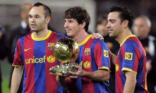 Xavi Messi Iniesta