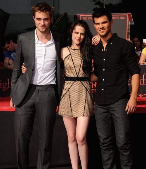 Robert Pattinson, Kristen Stewart y Taylor Lautner