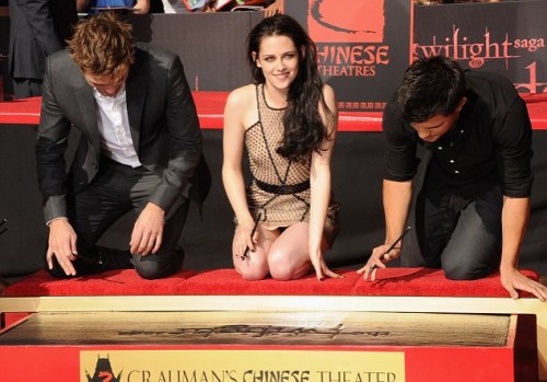 Robert Pattinson, Kristen Stewart y Taylor Lautner
