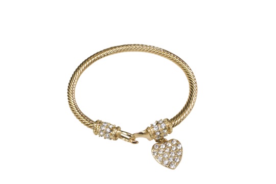 pulsera dorada con strass de GLITTER