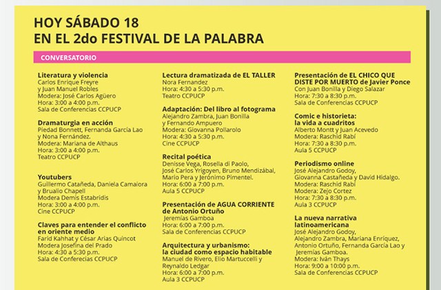 2DO FESTIVAL DE LA PALABRA
